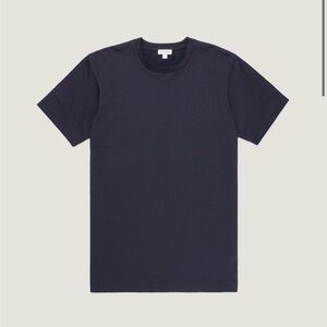 Sunspel Riviera Classic Men's Crew Neck T-Shirt - Navy new with out tags